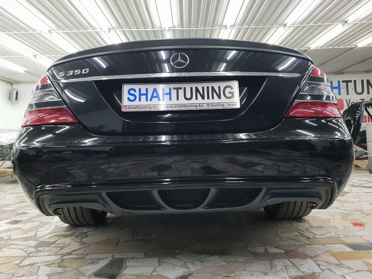 Задний бампер W221 WALD BLACK BISON MERCEDES-BENZ (до рест.)